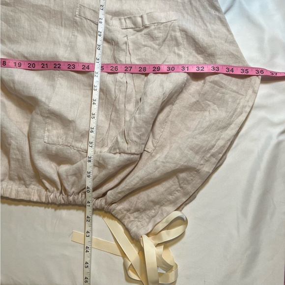 Lin Bohème Linen Lagenlook Jumper Smock Apron Pinafore Tunic Dress Oversized O/S - Picture 16 of 16